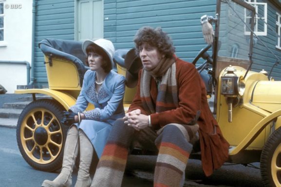 Tom Baker and assistant